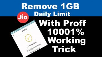 How to Remove Reliance JIO 1 GB data limit to Unlimited 9