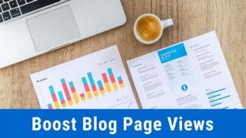 Boost blog page views