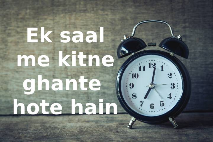 एक साल में कितने घंटे होते हैं? | Ek saal mein kitne ghante hote hain?