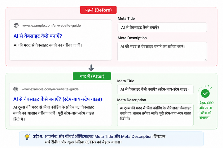 Meta tags और description